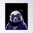 purple panda logo