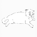retarded cat coin logo